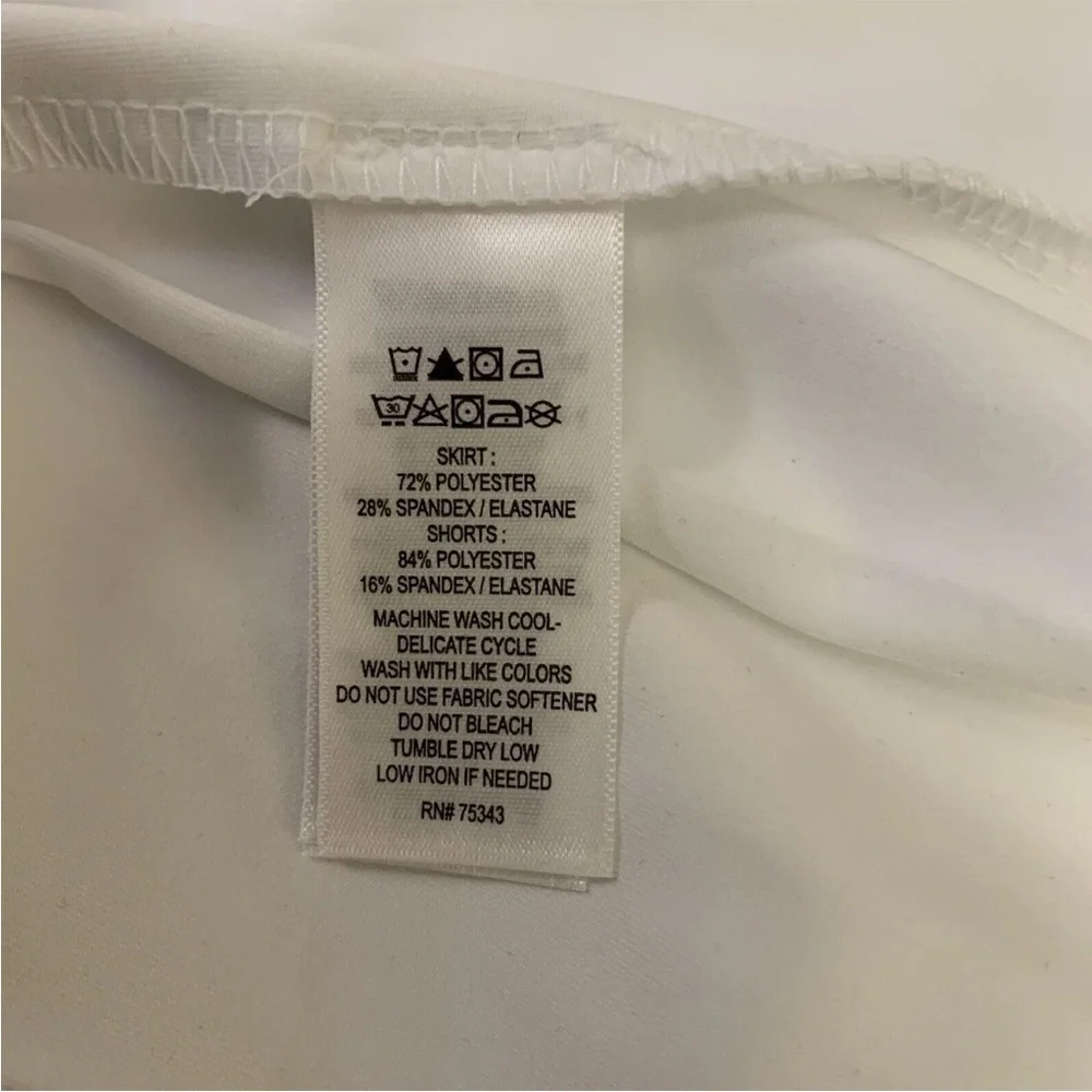 Tommy Bahama Golf Women's White Pleated Skort Quick Dry Stretch Size XL - NWT - Picture 11 of 12